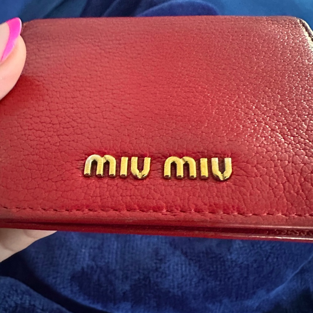 Miu Miu Red Authentic Goatskin Madras Bicolor Wallet
Fuoco Bruyere
